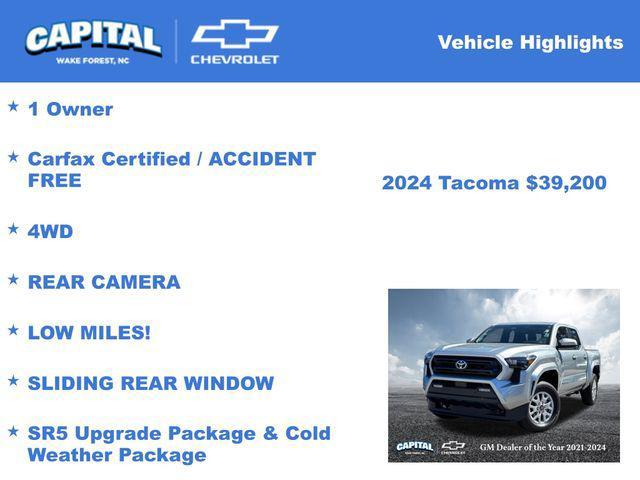 used 2024 Toyota Tacoma car, priced at $39,200