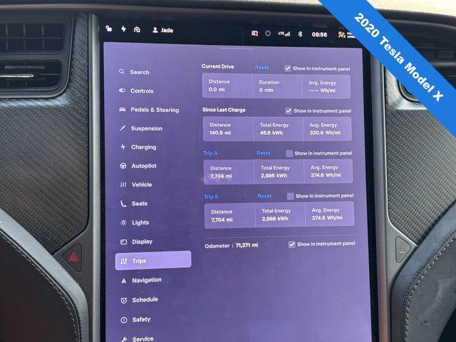 used 2020 Tesla Model X car, priced at $32,700
