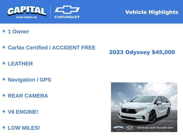 used 2023 Honda Odyssey car, priced at $45,000