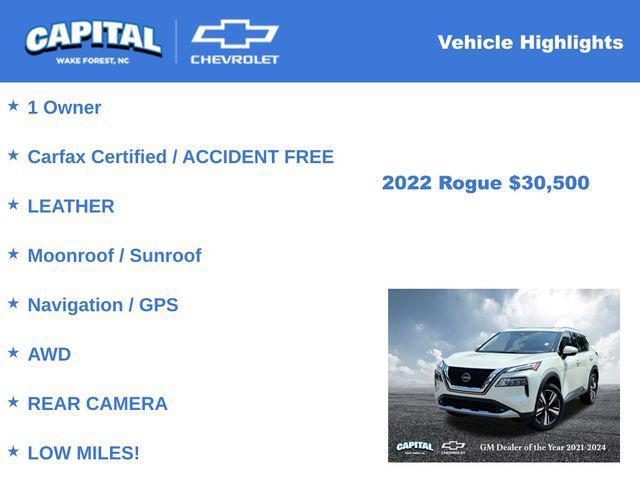 used 2022 Nissan Rogue car, priced at $30,500