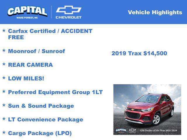 used 2019 Chevrolet Trax car, priced at $14,500