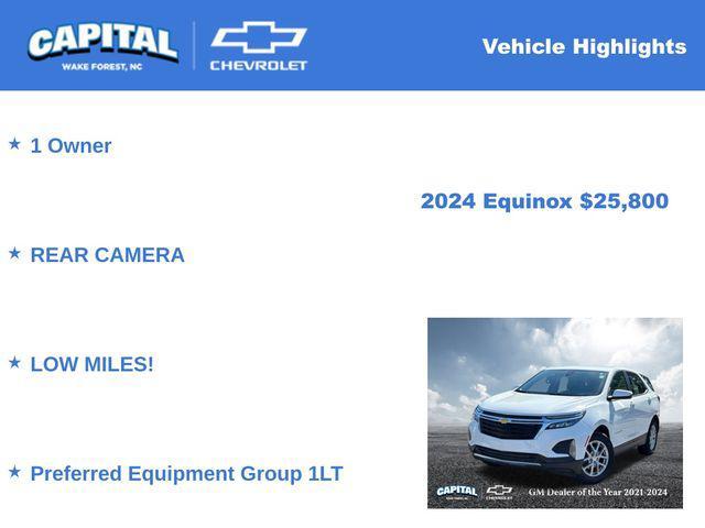 used 2024 Chevrolet Equinox car, priced at $25,800