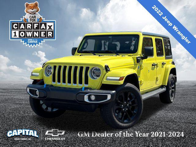 used 2022 Jeep Wrangler Unlimited 4xe car, priced at $35,000