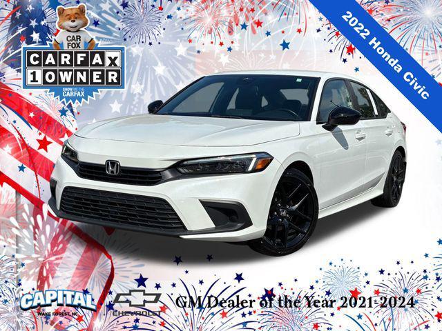 used 2022 Honda Civic car, priced at $21,500