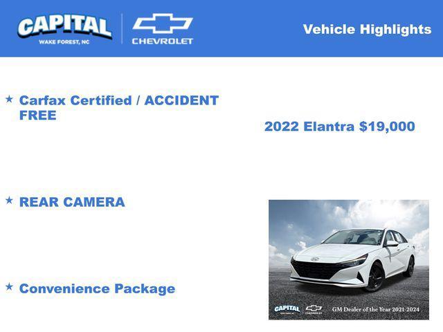 used 2022 Hyundai Elantra car, priced at $19,000