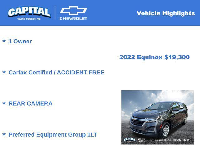 used 2022 Chevrolet Equinox car, priced at $19,300