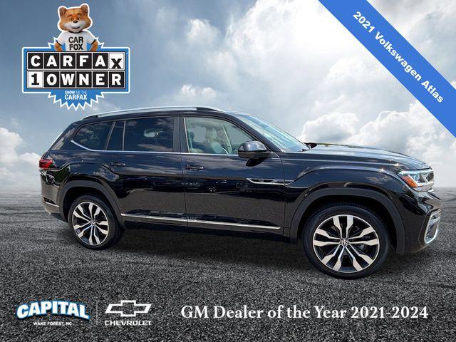used 2021 Volkswagen Atlas car, priced at $31,500