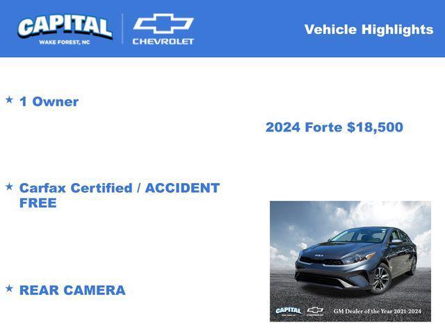 used 2024 Kia Forte car, priced at $18,500