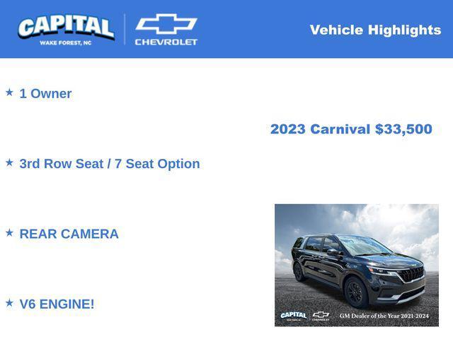 used 2023 Kia Carnival car, priced at $33,500