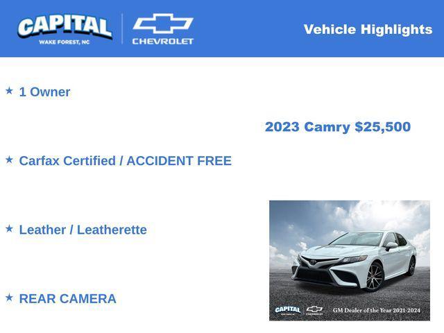 used 2023 Toyota Camry car, priced at $25,500