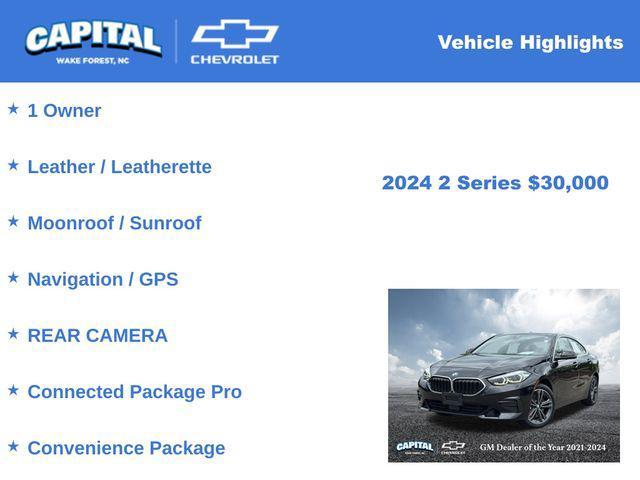 used 2024 BMW 228 Gran Coupe car, priced at $30,000