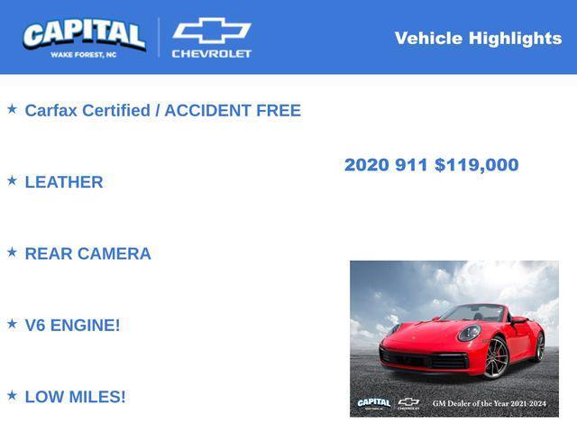 used 2020 Porsche 911 car, priced at $119,000