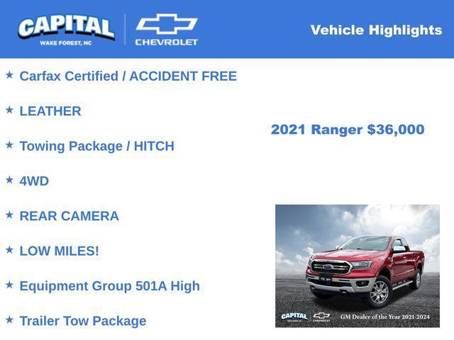 used 2021 Ford Ranger car, priced at $36,000