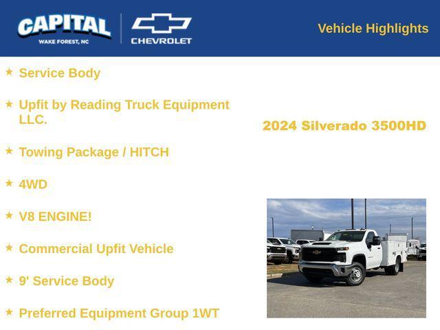 new 2024 Chevrolet Silverado 3500 car, priced at $62,534