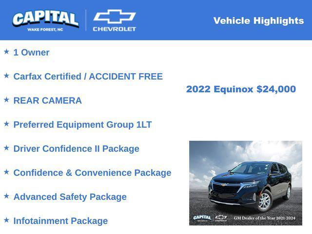 used 2022 Chevrolet Equinox car, priced at $24,000