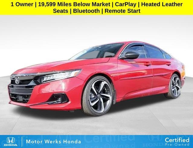used 2021 Honda Accord car, priced at $25,501