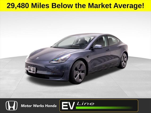 used 2021 Tesla Model 3 car, priced at $27,495