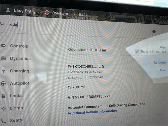 used 2021 Tesla Model 3 car, priced at $27,501