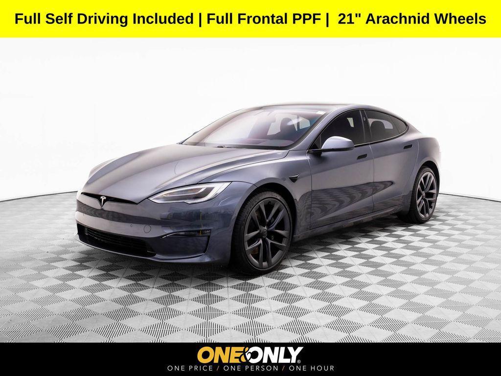 used 2021 Tesla Model S car, priced at $54,995