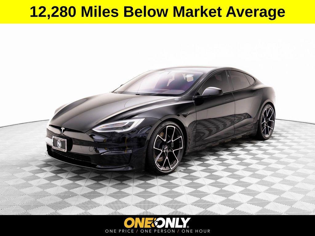 used 2021 Tesla Model S car, priced at $58,495