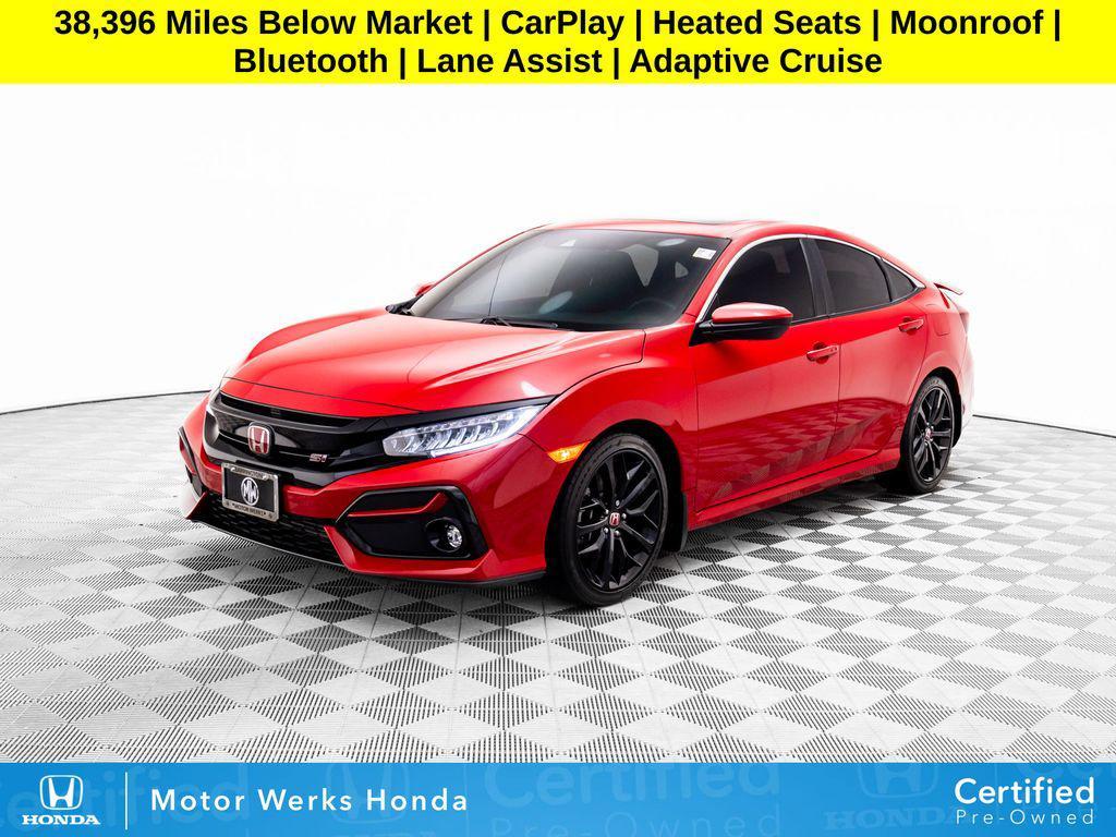 used 2020 Honda Civic Si car, priced at $26,995