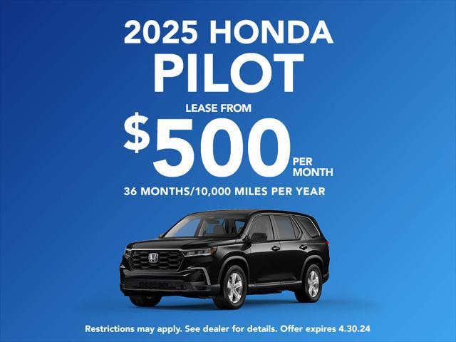 new 2025 Honda Pilot car, priced at $55,305