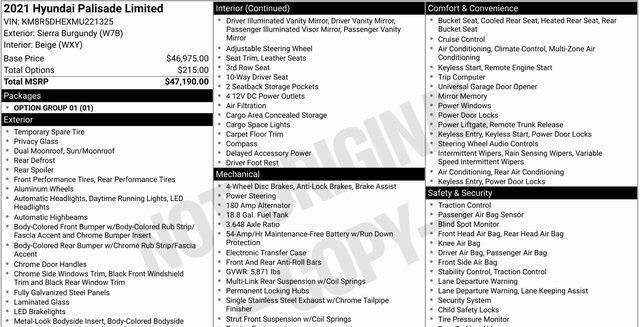 used 2021 Hyundai Palisade car, priced at $28,495