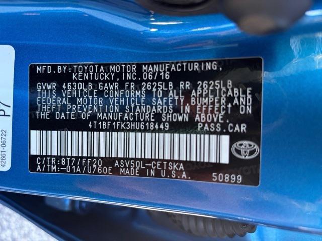 used 2017 Toyota Camry car, priced at $12,542