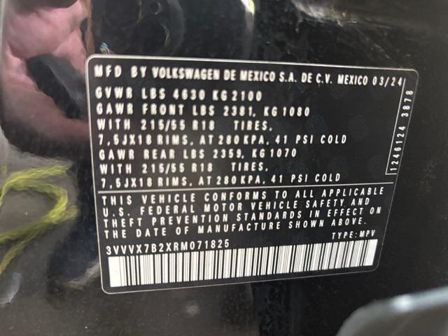 used 2024 Volkswagen Taos car, priced at $24,580