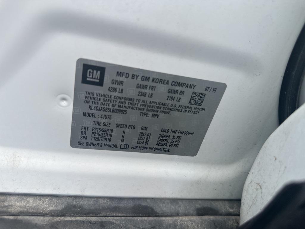 used 2020 Buick Encore car, priced at $16,000