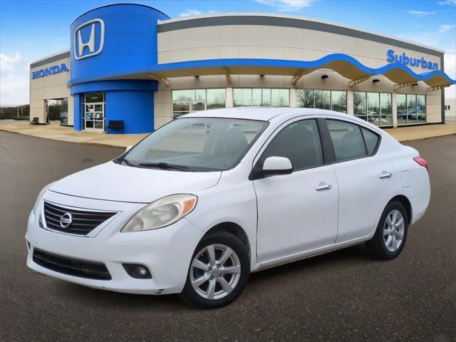 used 2012 Nissan Versa car, priced at $5,000