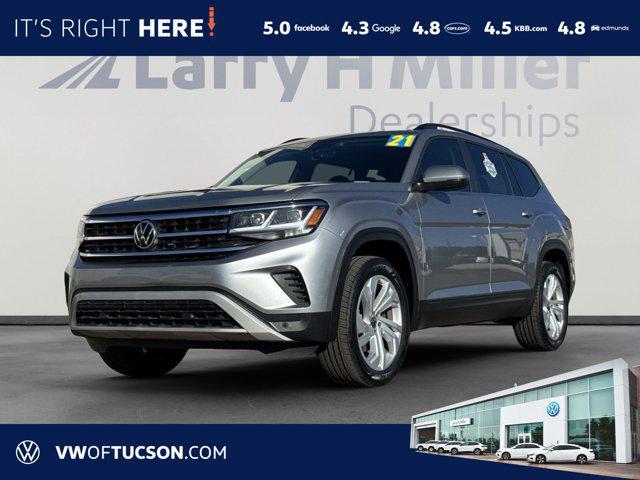 used 2021 Volkswagen Atlas car, priced at $25,948