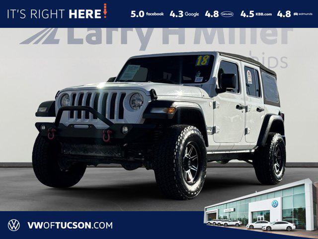 used 2018 Jeep Wrangler Unlimited car, priced at $22,486