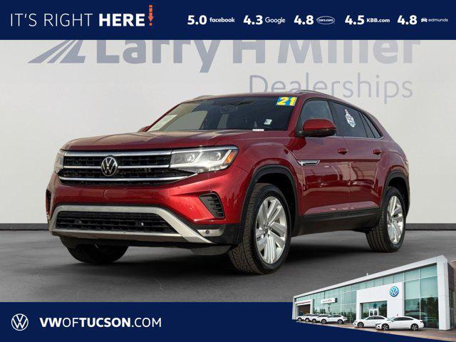 used 2021 Volkswagen Atlas Cross Sport car, priced at $24,000