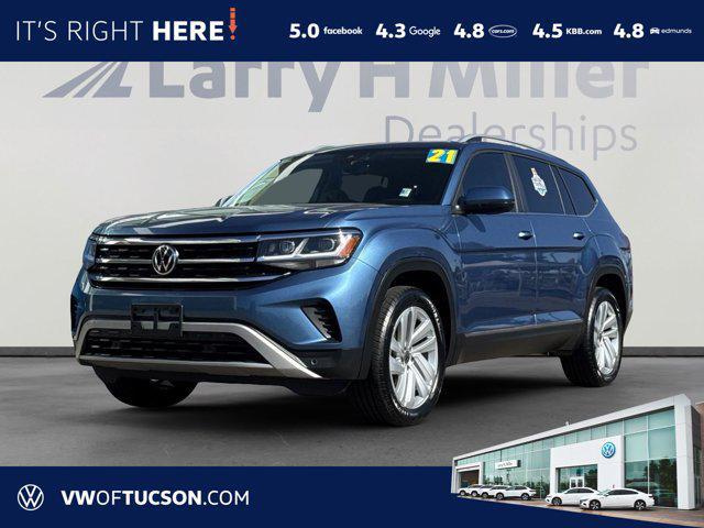 used 2021 Volkswagen Atlas car, priced at $24,000