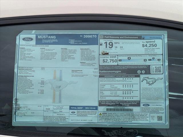 new 2025 Ford Mustang car, priced at $59,953