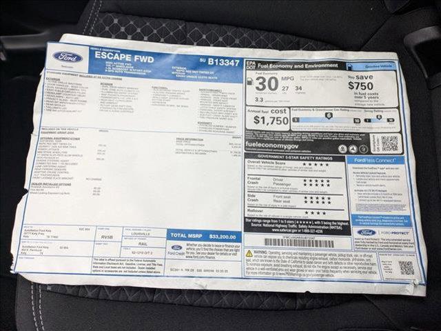 new 2025 Ford Escape car, priced at $25,277