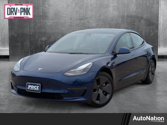 used 2023 Tesla Model 3 car, priced at $27,495