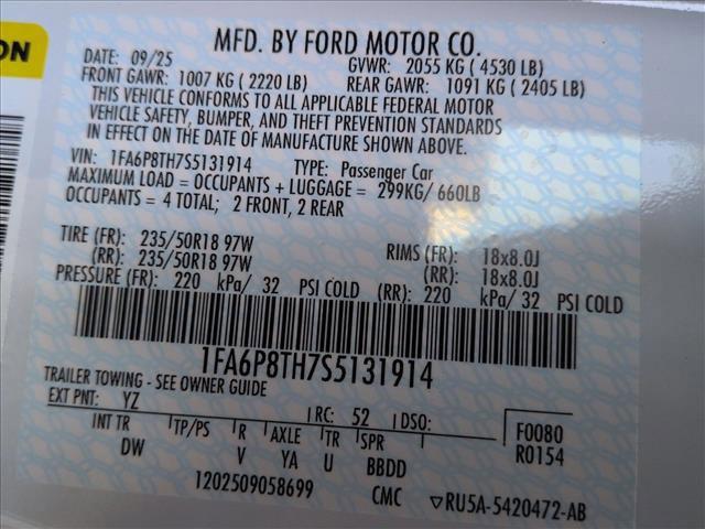 new 2025 Ford Mustang car, priced at $32,700