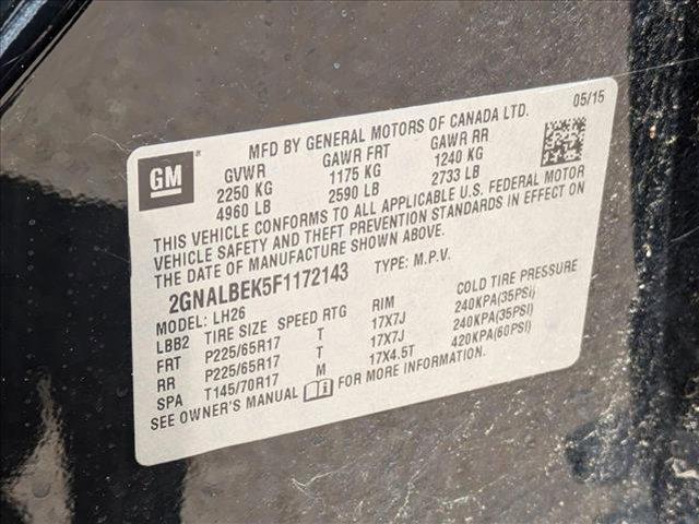 used 2015 Chevrolet Equinox car, priced at $12,495
