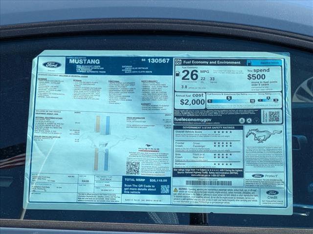 new 2025 Ford Mustang car, priced at $32,700