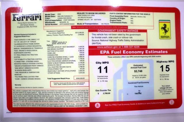 used 2009 Ferrari 599 GTB Fiorano car, priced at $189,950