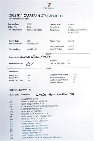 used 2023 Porsche 911 car, priced at $204,500