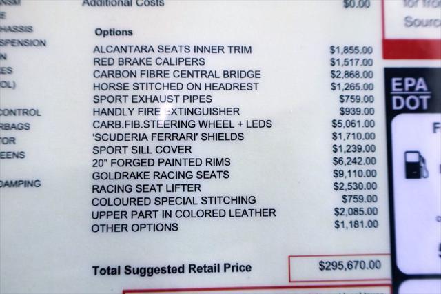 used 2018 Ferrari 488 GTB car, priced at $295,500