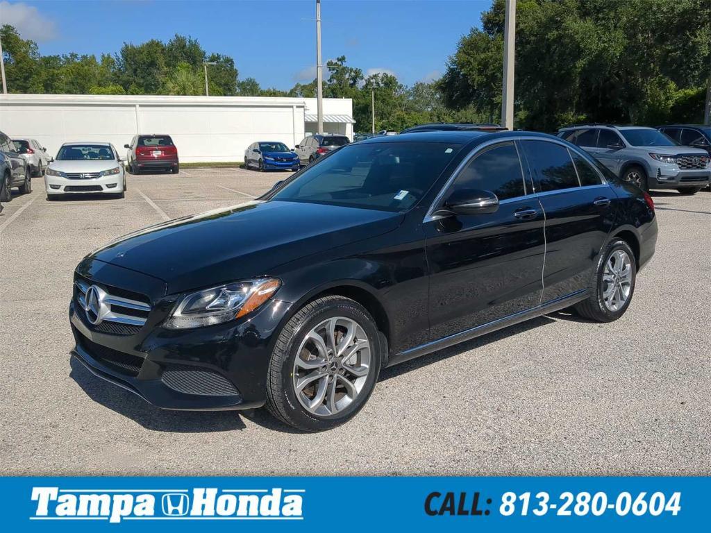 used 2018 Mercedes-Benz C-Class car, priced at $17,999