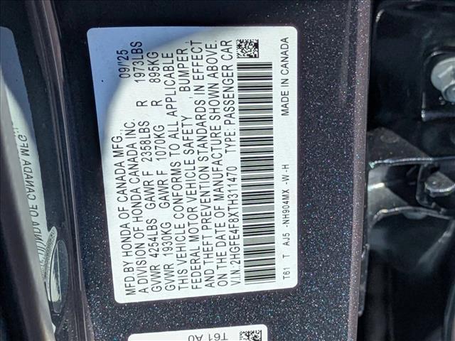 new 2026 Honda Civic Hybrid car, priced at $31,715