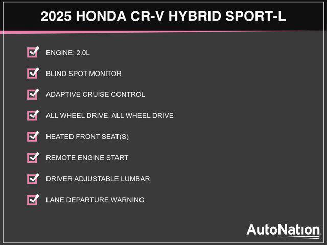 new 2025 Honda CR-V Hybrid car, priced at $38,887