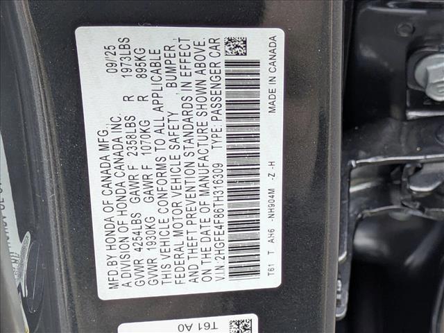 new 2026 Honda Civic Hybrid car, priced at $29,323