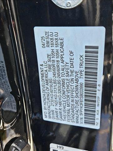 new 2025 Honda Ridgeline car, priced at $44,918