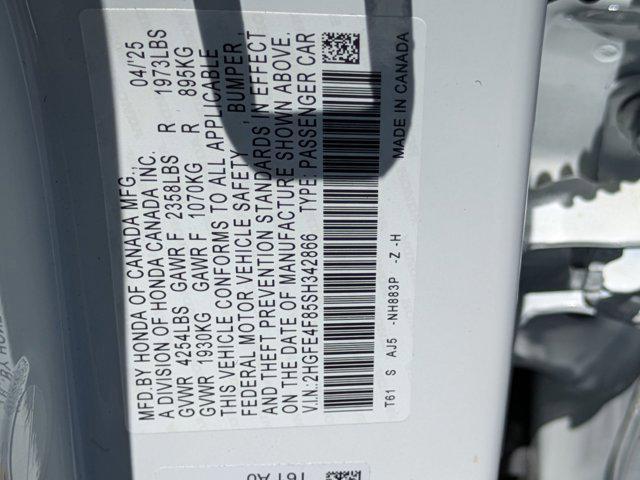 new 2025 Honda Civic Hybrid car, priced at $31,777